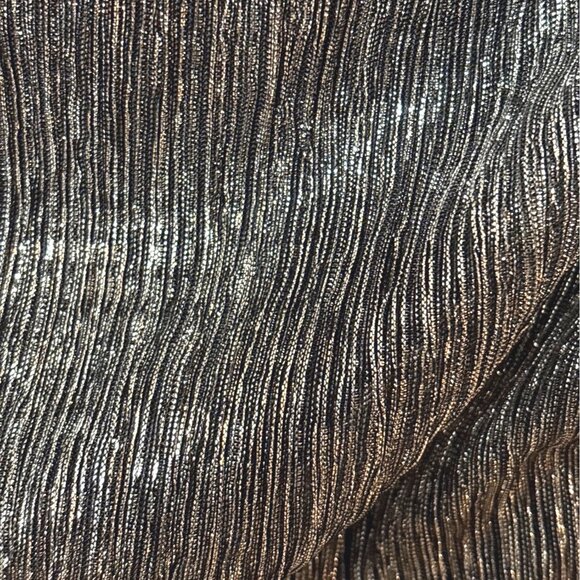 NWT  Sweet Storm Silver Metallic and Black Jumpsuit Med Holiday Party Formal - Picture 6 of 10